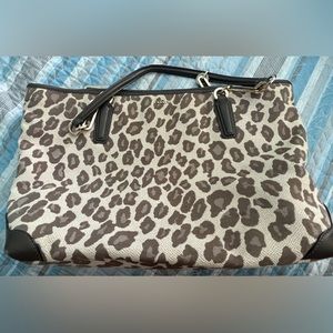 Coach animal print tote